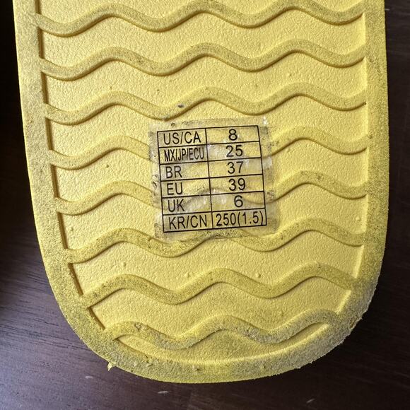 Forever 21 Flamin' Hot Shoes Womens Size 8 Yellow Chester Cheetah Slide Sandals - Picture 8 of 10